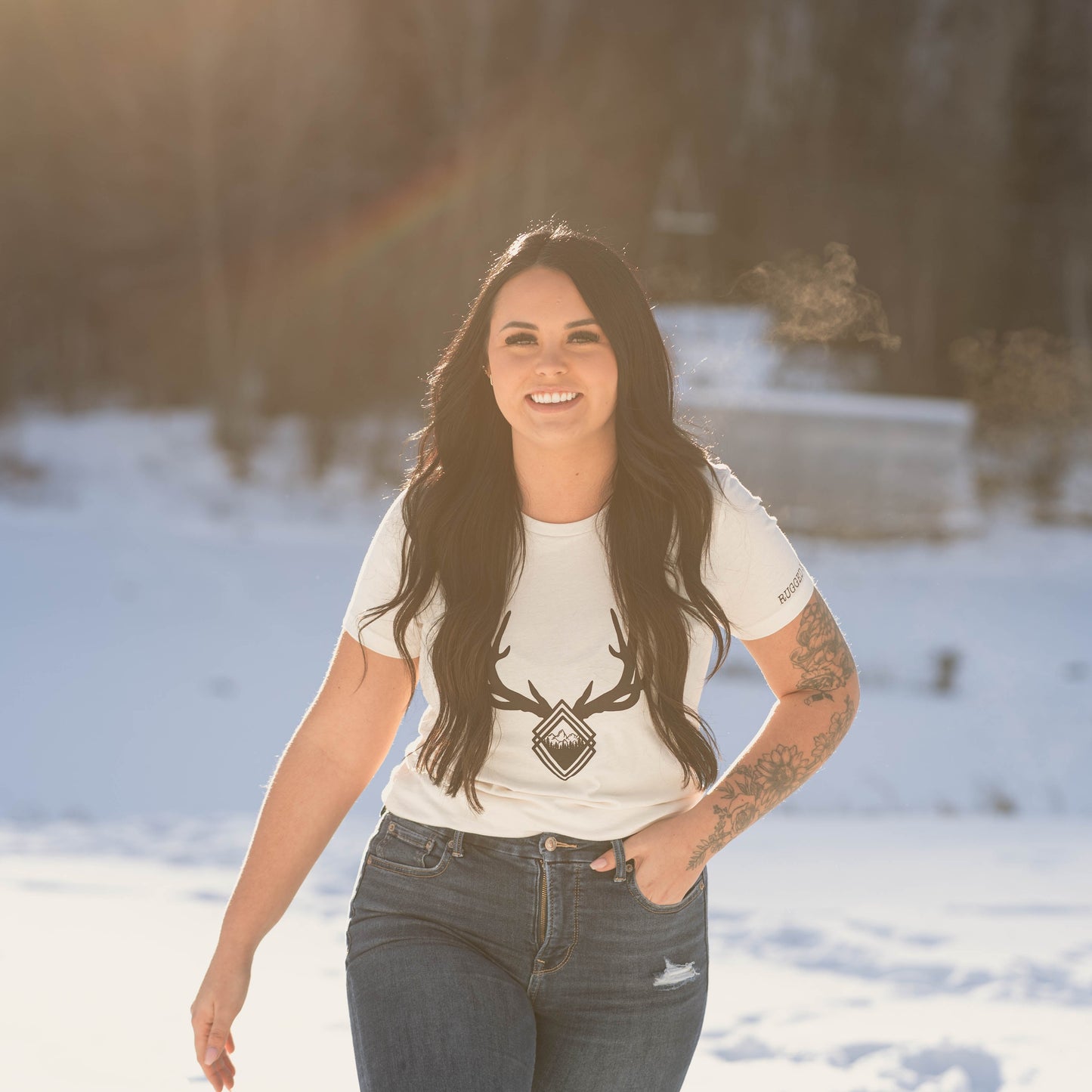 Northern Women Antler Tee