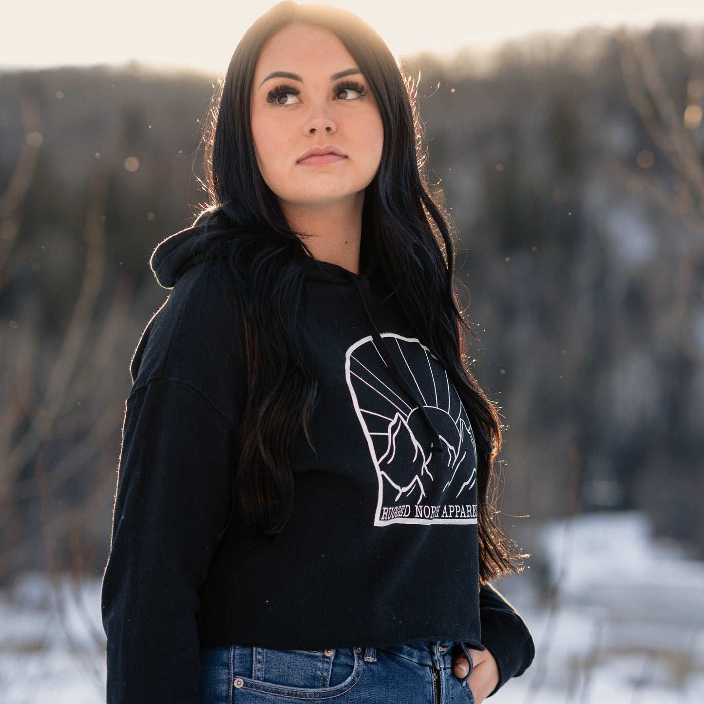 Sunrise Cropped Hoodie