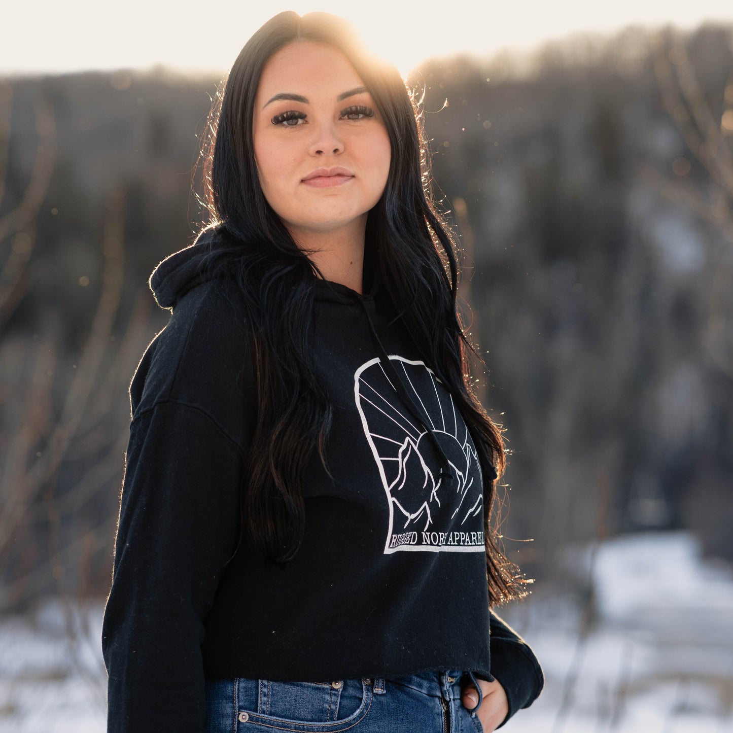 Sunrise Cropped Hoodie