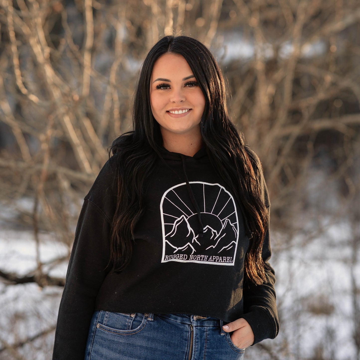 Sunrise Cropped Hoodie