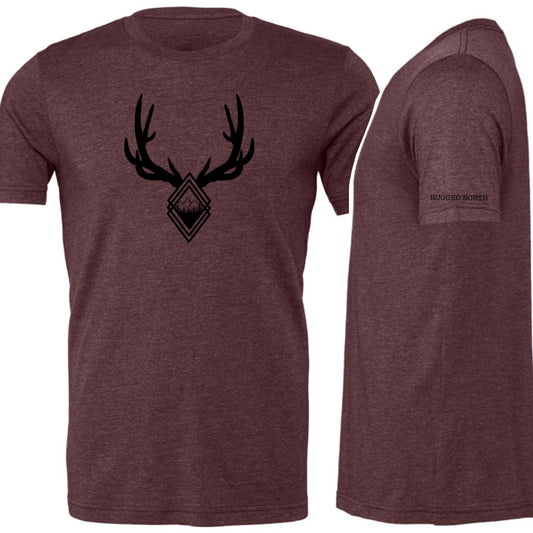 Rugged Men Purple Antler Tee